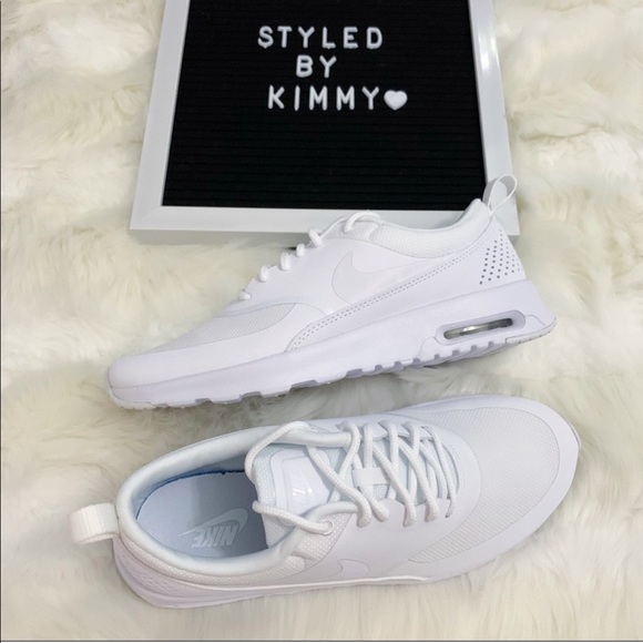 🌸 NIKE AIR MAX Thea Sneakers Shoes White New - Picture 3 of 7